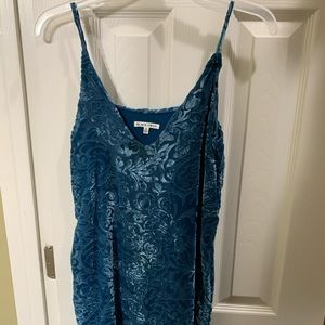 Blue velvet dress!